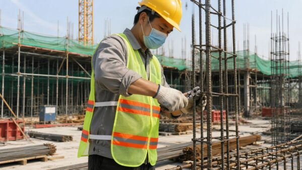 Áo lưới phản quang thun 2 bên