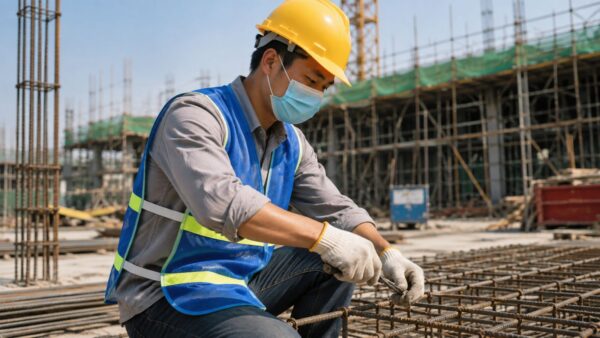 Áo lưới phản quang thun 2 bên
