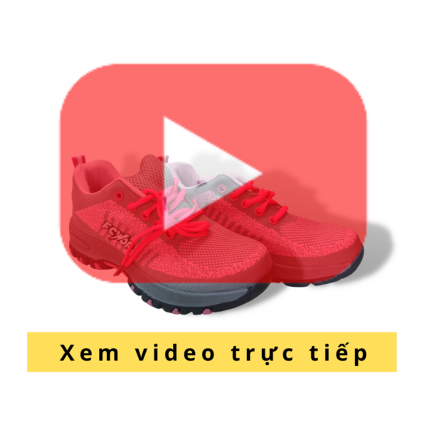 Xem Video Trực Tiếp Giày Bảo Hộ Thời Trang Thể Thao Nữ Màu Hồng