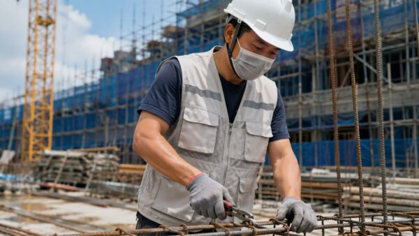 Áo gile phản quang kỹ sư 4 túi hộp