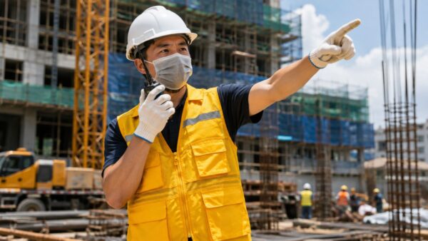 Áo gile phản quang kỹ sư 4 túi hộp