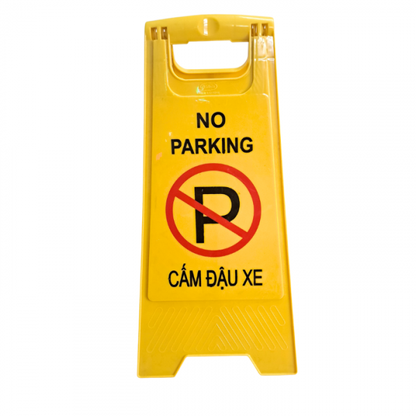 Bảng chữ A cảnh báo cấm đậu xe