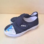 Giày vải thể thao Asia quai dán màu xanh 2