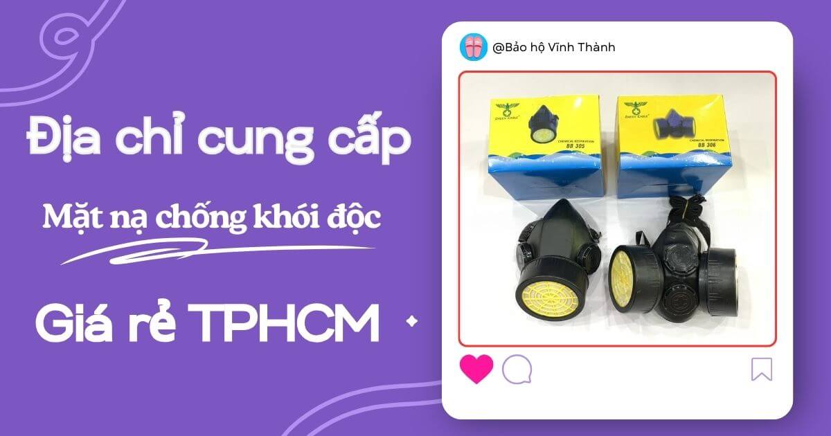 Ở đâu bán mặt nạ chống khói độc giá rẻ tại TP.HCM?