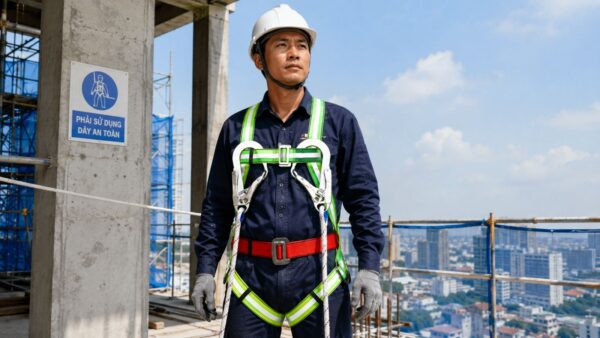 Dây đai an toàn toàn thân 2 móc sắt