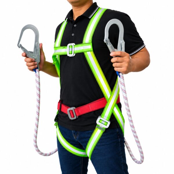 Dây đai an toàn toàn thân 2 móc có giảm sốc