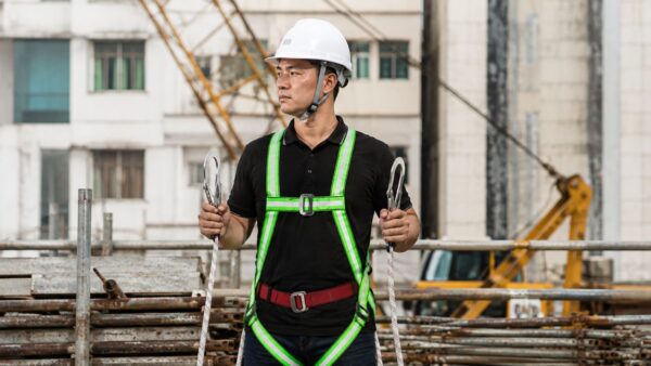 Dây đai an toàn toàn thân 2 móc có giảm sốc