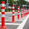 Cọc tiêu phân làn giao thông GT75A nhựa dẻo 3