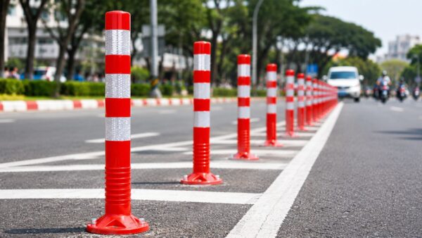 Cọc tiêu phân làn giao thông GT75A nhựa dẻo