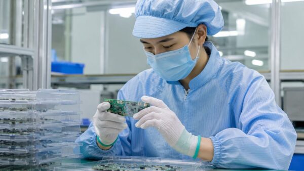 Găng tay thun trắng phòng sạch không phủ PU